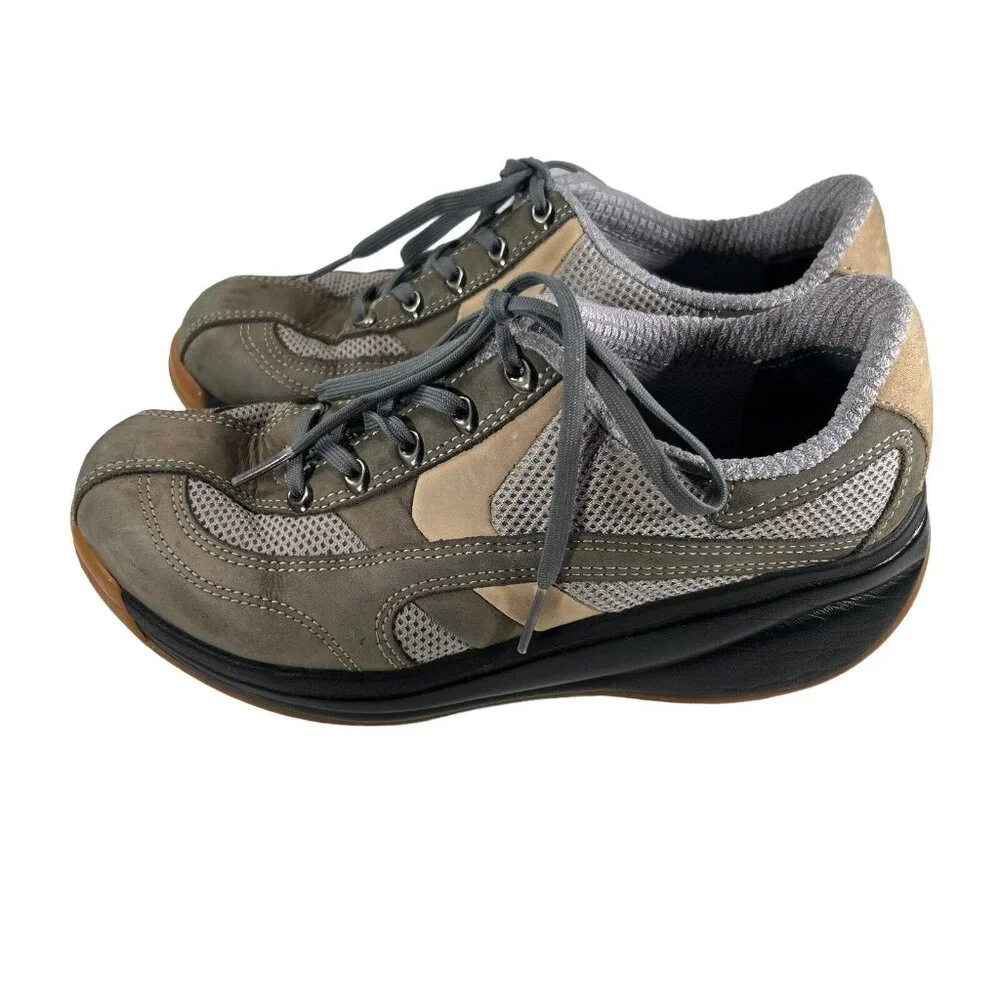 Joya Karl Muller Venezia Light Toning Walking Shoes Womens size 7 EU 37 Gray Tan - Picture 2 of 13